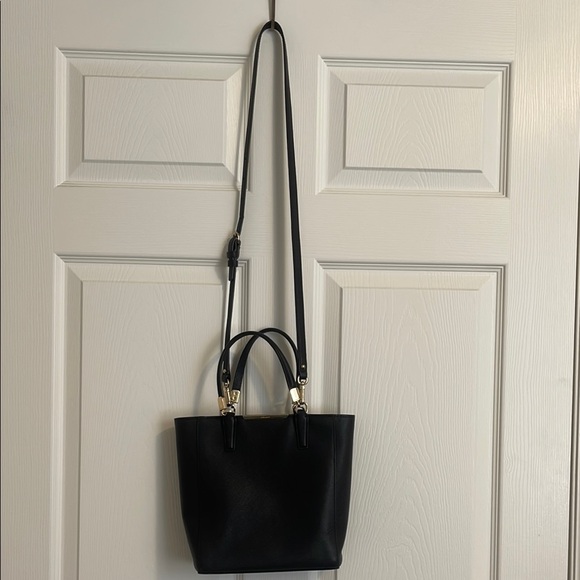 Coach Black Leather Tote Bag - Picture 4 of 9